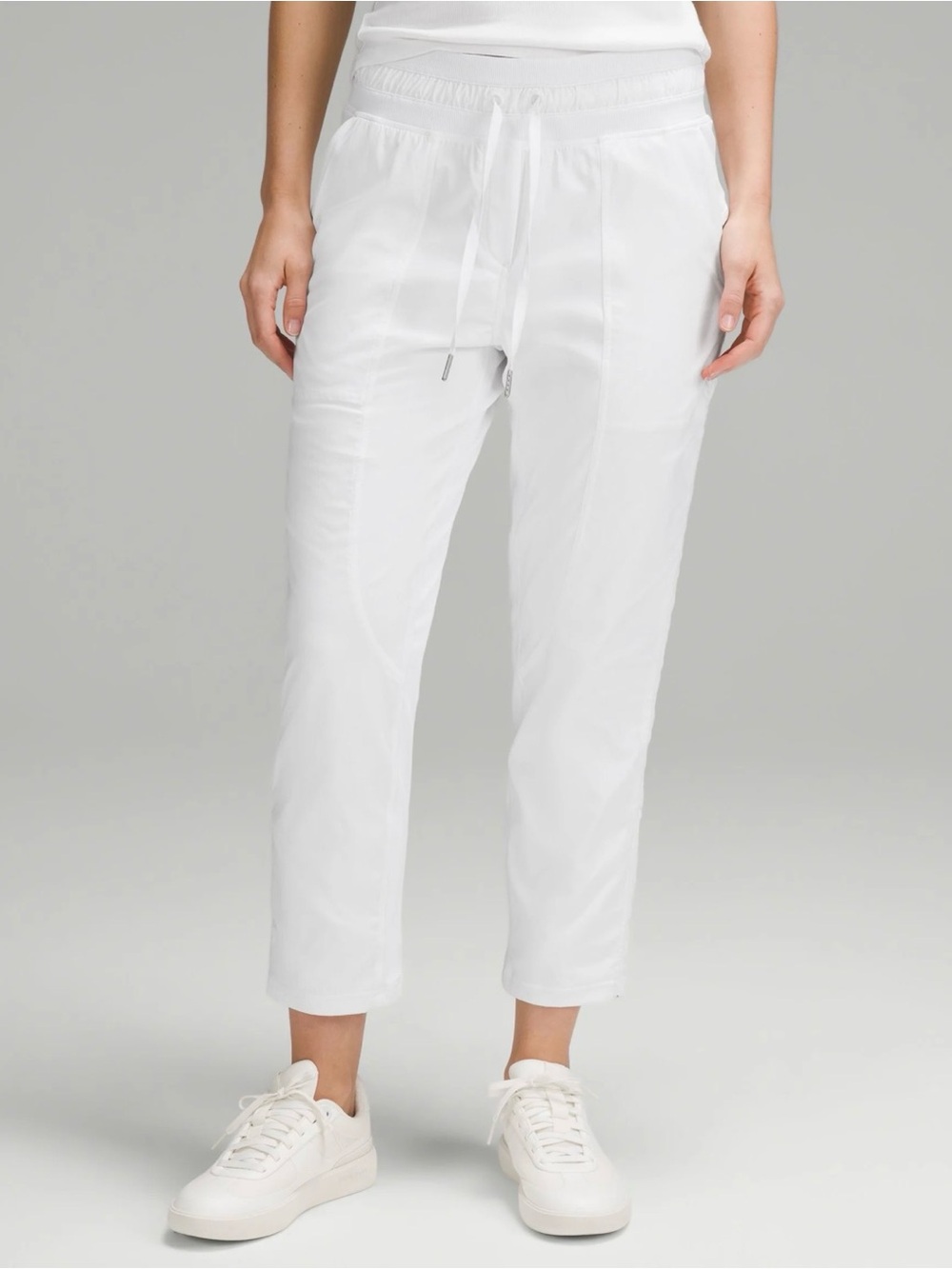 lululemon White Dance Studio Mid-Rise Cropped Pant